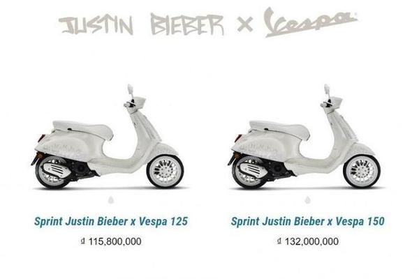Vespa Sprint Justin Bieber đầu tiên tại Việt Nam đã tìm được chủ nhân