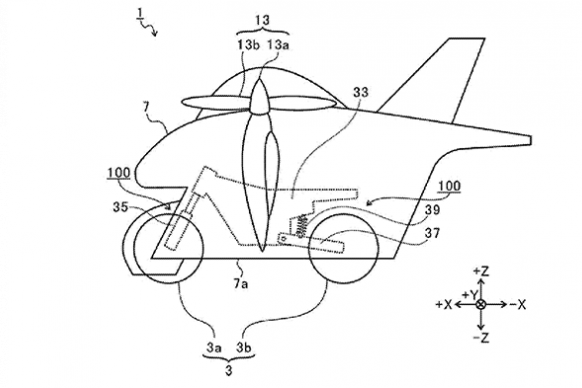 Subaru nộp đơn cấp bằng sáng chế cho chiếc mô tô có thể "bay trên trời"  ?