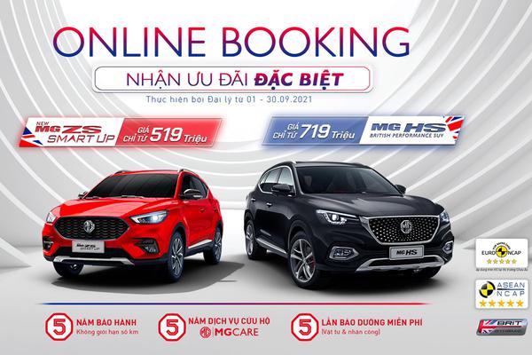 MG Việt Nam tung ưu đãi hấp dẫn mùa dịch cho khách hàng mua xe online
