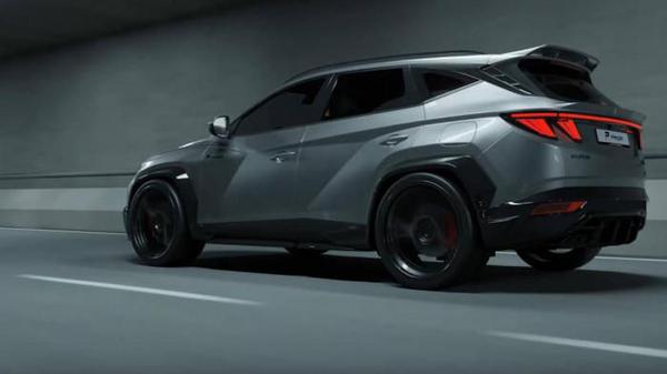 Hyundai Tucson 2022 với gói độ thân rộng từ Prior Design