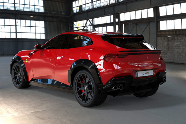 Trọn bộ ảnh siêu xe SUV Ferrari Purosangue 2023 màu đỏ thể thao