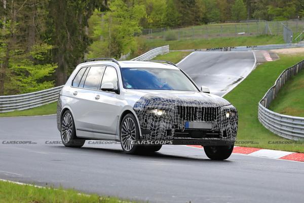 BMW X7 2022 với ngoại hình khá hoàn thiện chạy thử nghiệm trên đường đua Nurburgring
