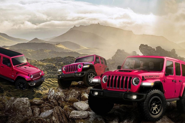Ngắm Jeep Wrangler màu hồng độc đáo bán siêu chạy tại Mỹ